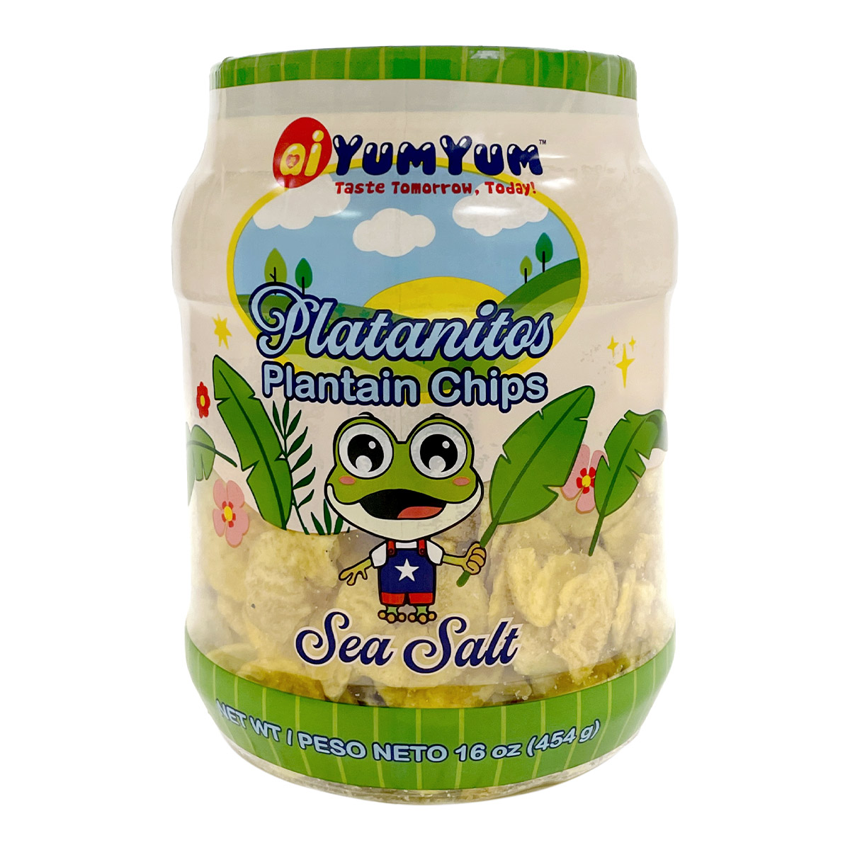 aiYumYum Plantain Chips Salted - 16 OZ/Jar X 36 Jars/Shipper