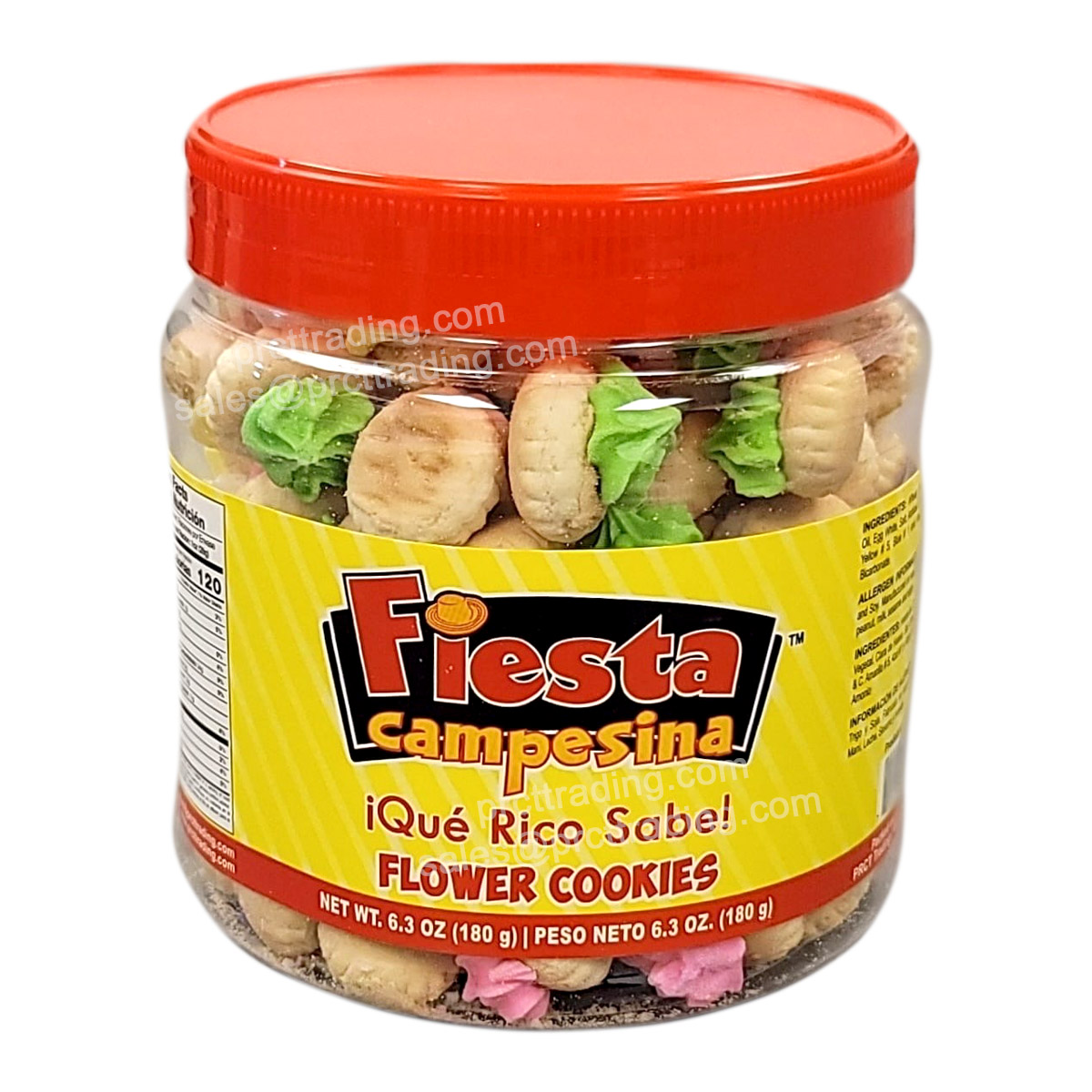 (Display Box) Fiesta Campesina Flower Cookies, 36 Jars x180g