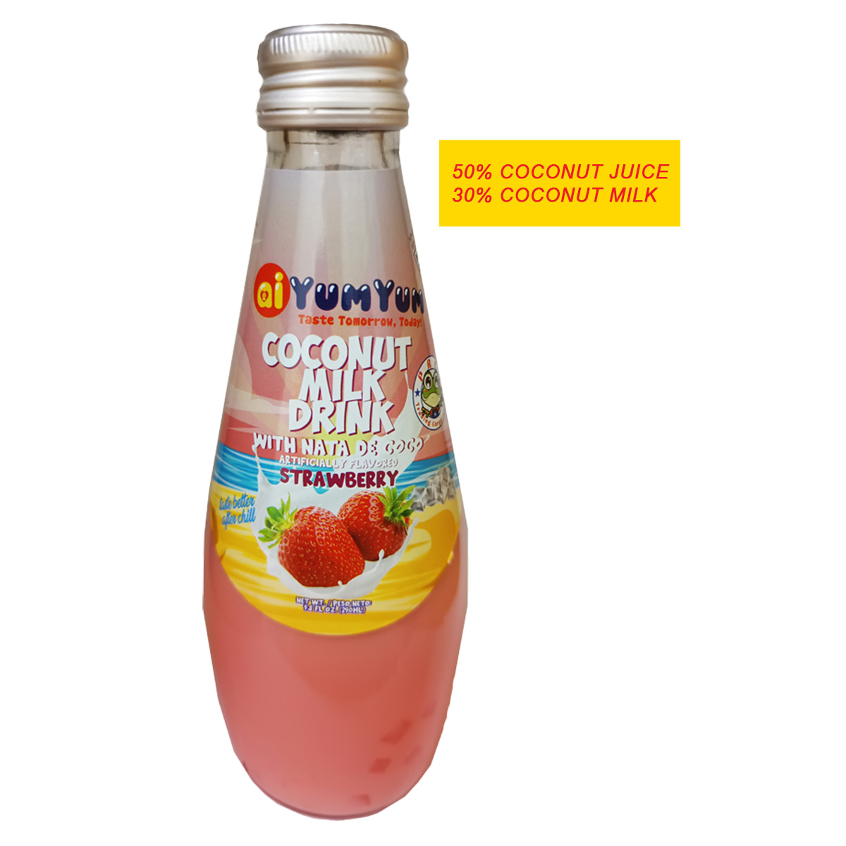 aiYumYum Coconut Milk with Nata De Coco - Strawberry