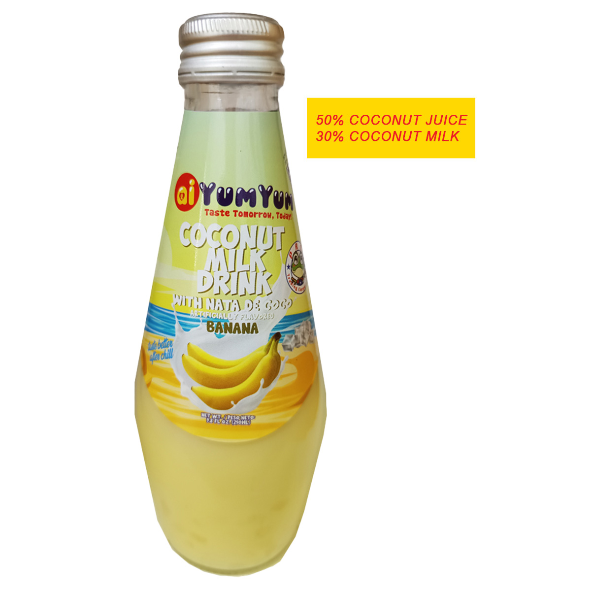 aiYumYum Coconut Milk with Nata De Coco - Banana