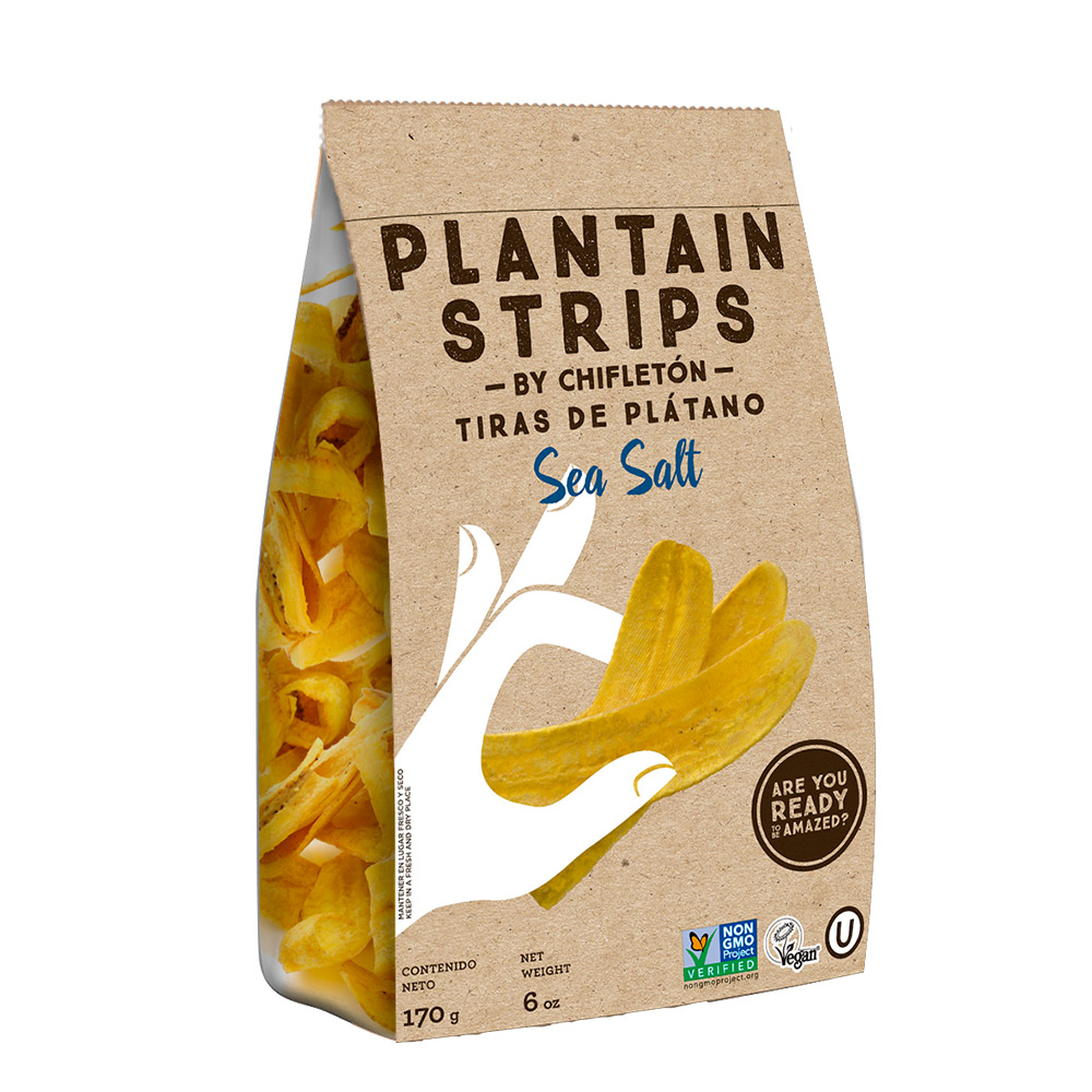 Chifleton Plantain Strip Sea Salt (shipper) , 12 oz x 30 Bags
