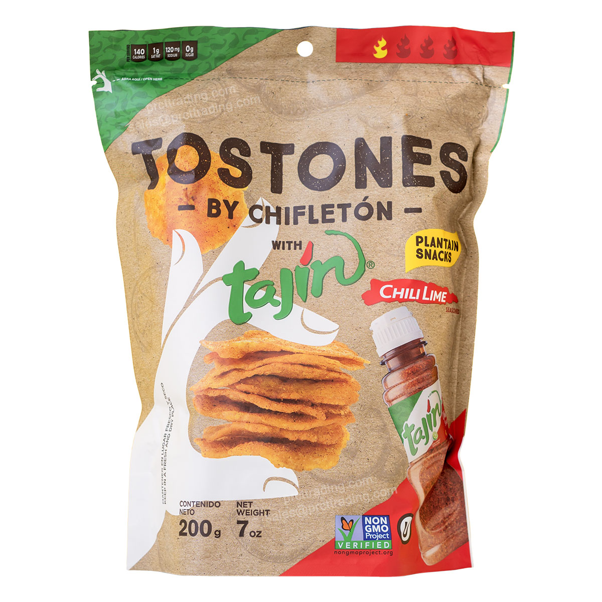 Chifleton Toston Snack - Tajin, SHIPPER 7 oz x 28 Bags X 3 Layers