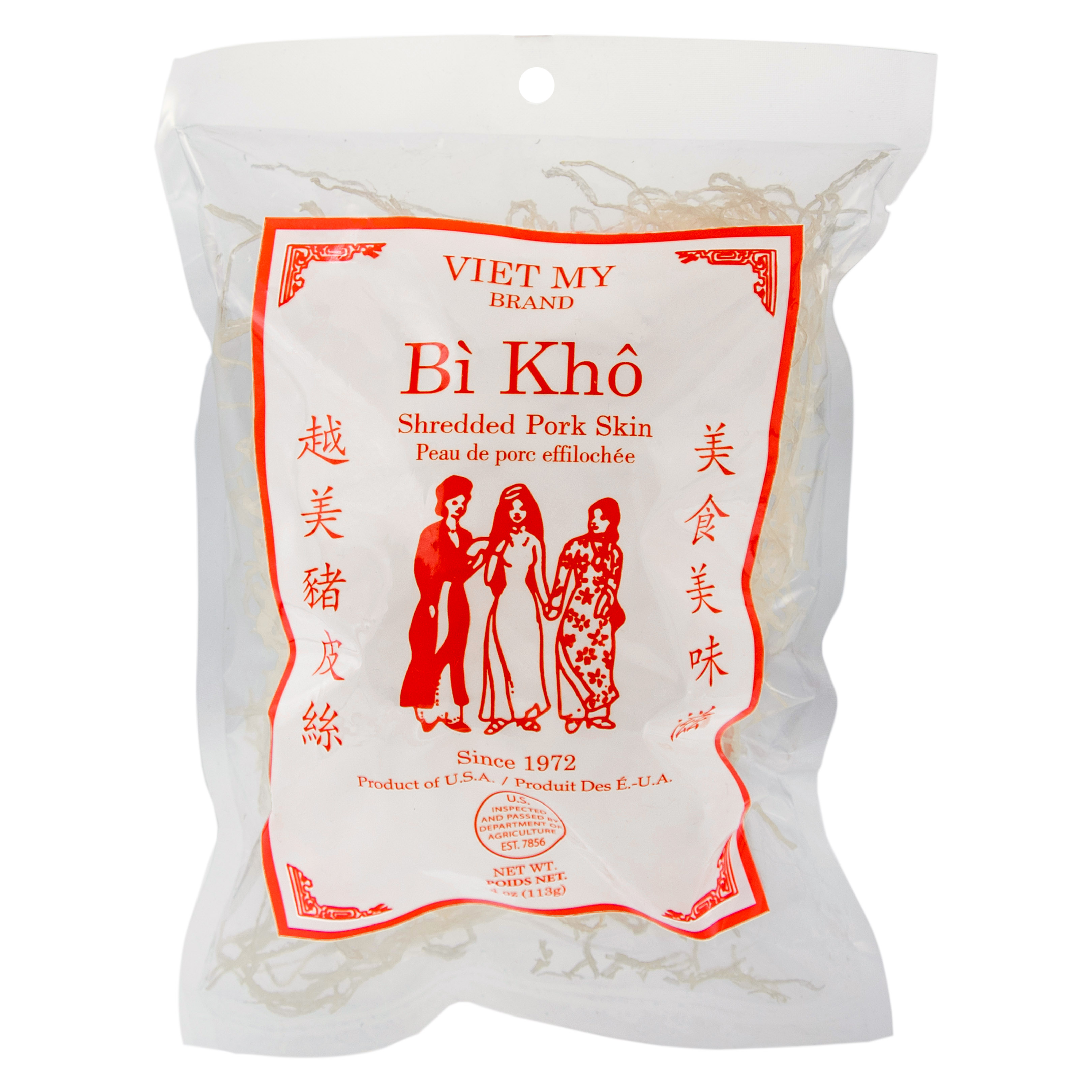 Viet My Brand, Dried Shredded Pork Skin / Bi Kho