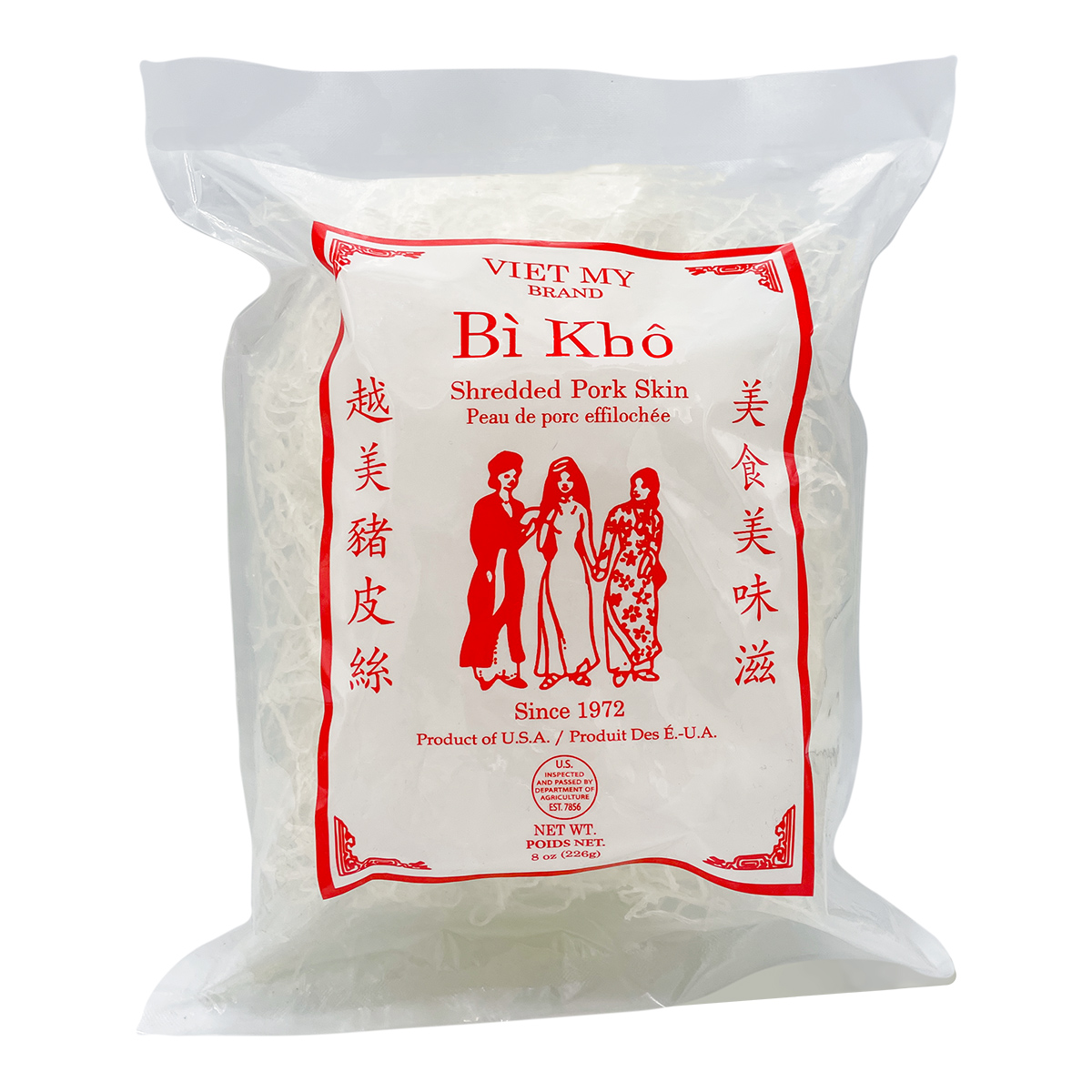 Viet My Brand, Dried Shredded Pork Skin / Bi Kho