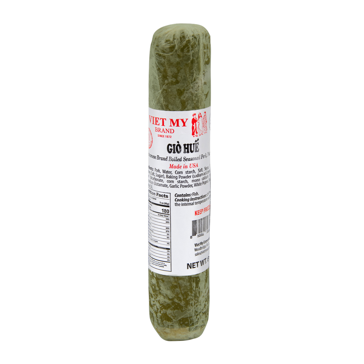 Viet My Brand, Gio Hue, Pork Sausage w/ Banana Leaf