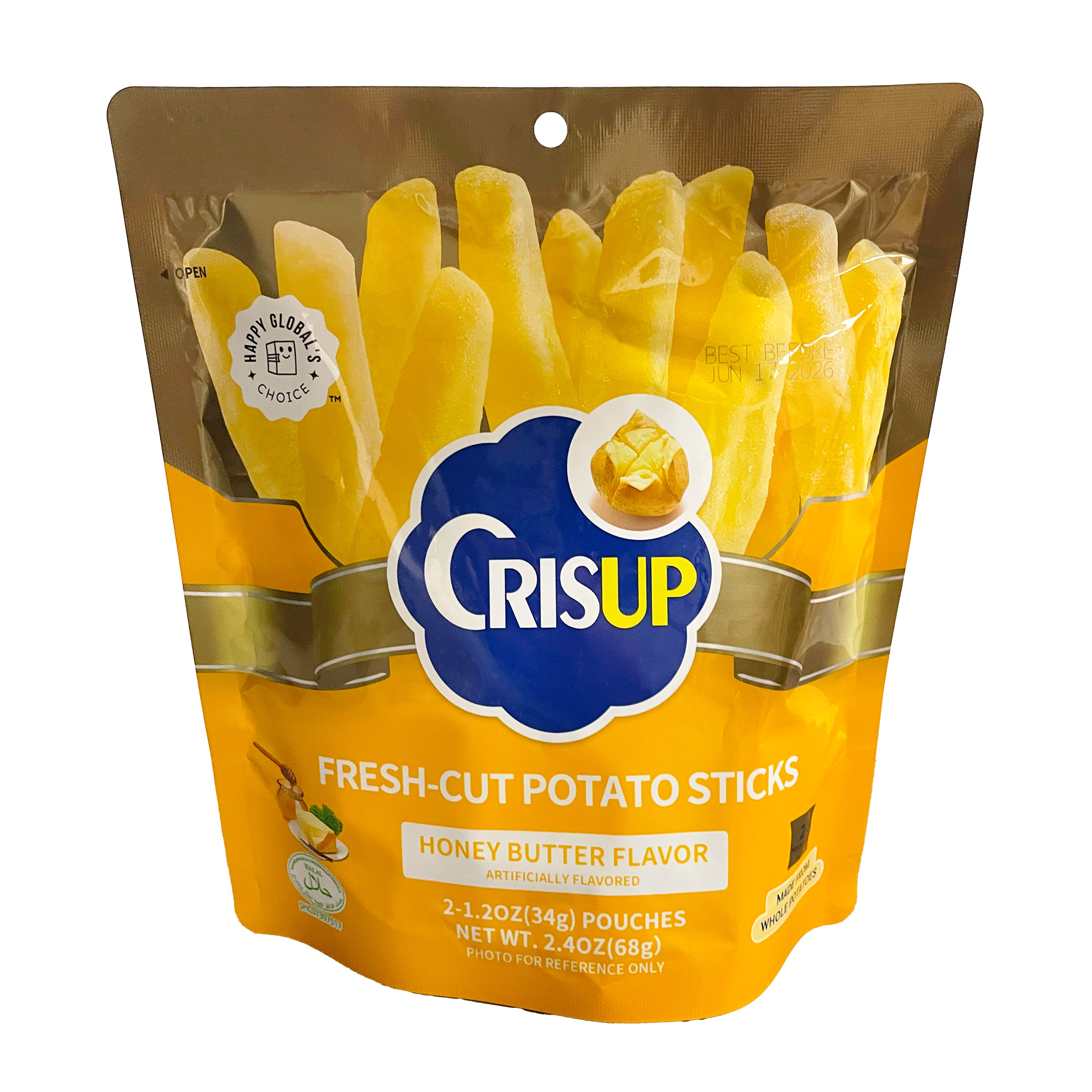 Crisup Fresh-Cut Potato Sticks Honey Butter Flavor