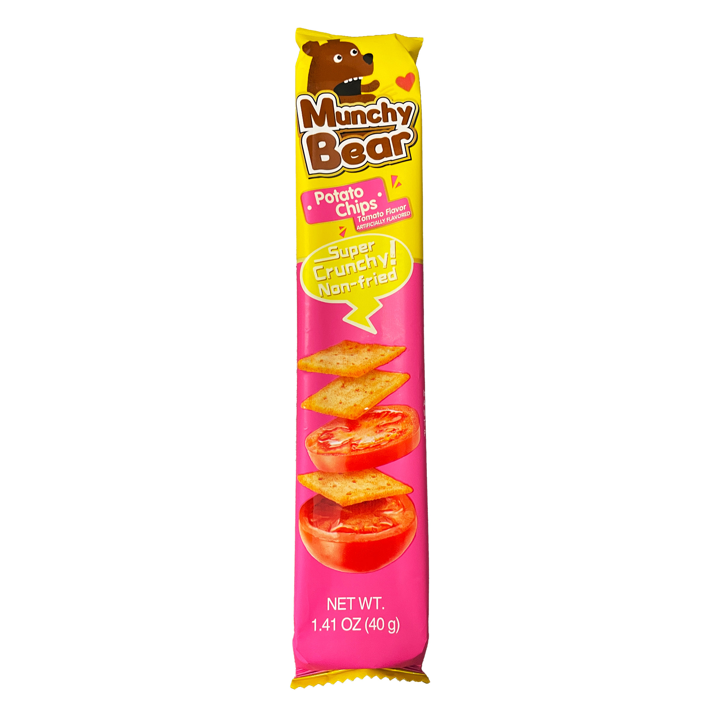 Munchy Bear Potato Chips Tomato 1.4oz x 9 pcs x 6 Boxes = 54 pcs