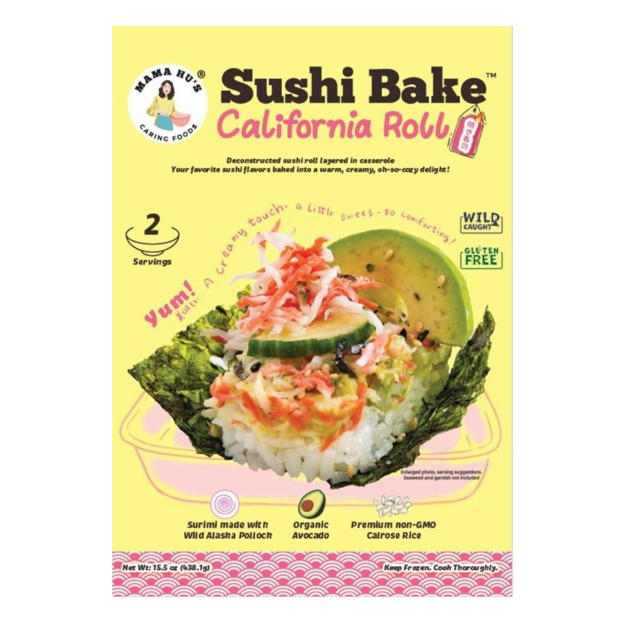 Mama Hu's California Roll Sushi Bake - Frozen Meals