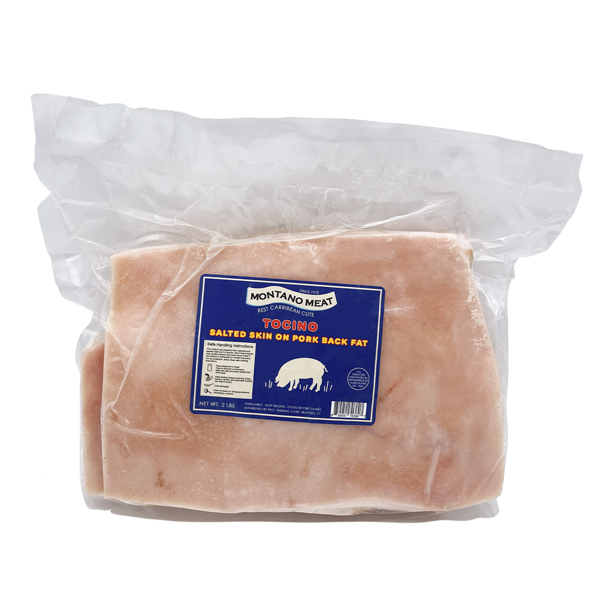 Montano Meat Brand, Salted Skin on Pork Back Fat / Tocino