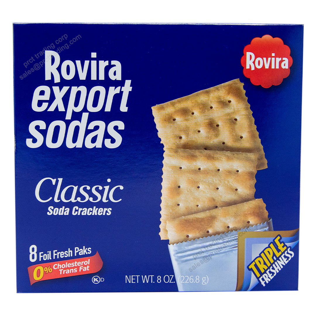 Rovira Export Sodas CLASSIC FOIL 8 oz X 6, UPC 072981001086