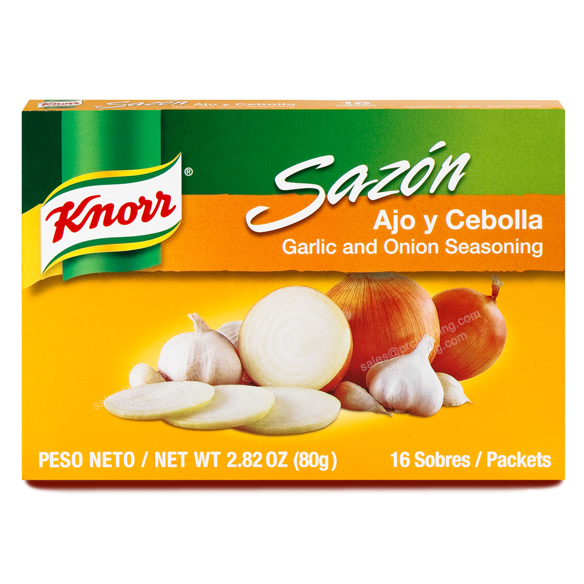 KNORR SAZON AJO/CEBOLLA 18/16, UPC: 048001397262