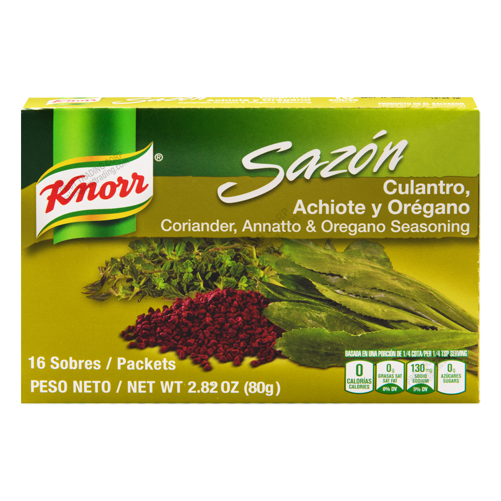 (GREEN / SMALL) KNORR SAZ DRY CULANTRO/ACHIOTE/OREGANO, 1/18/16ct