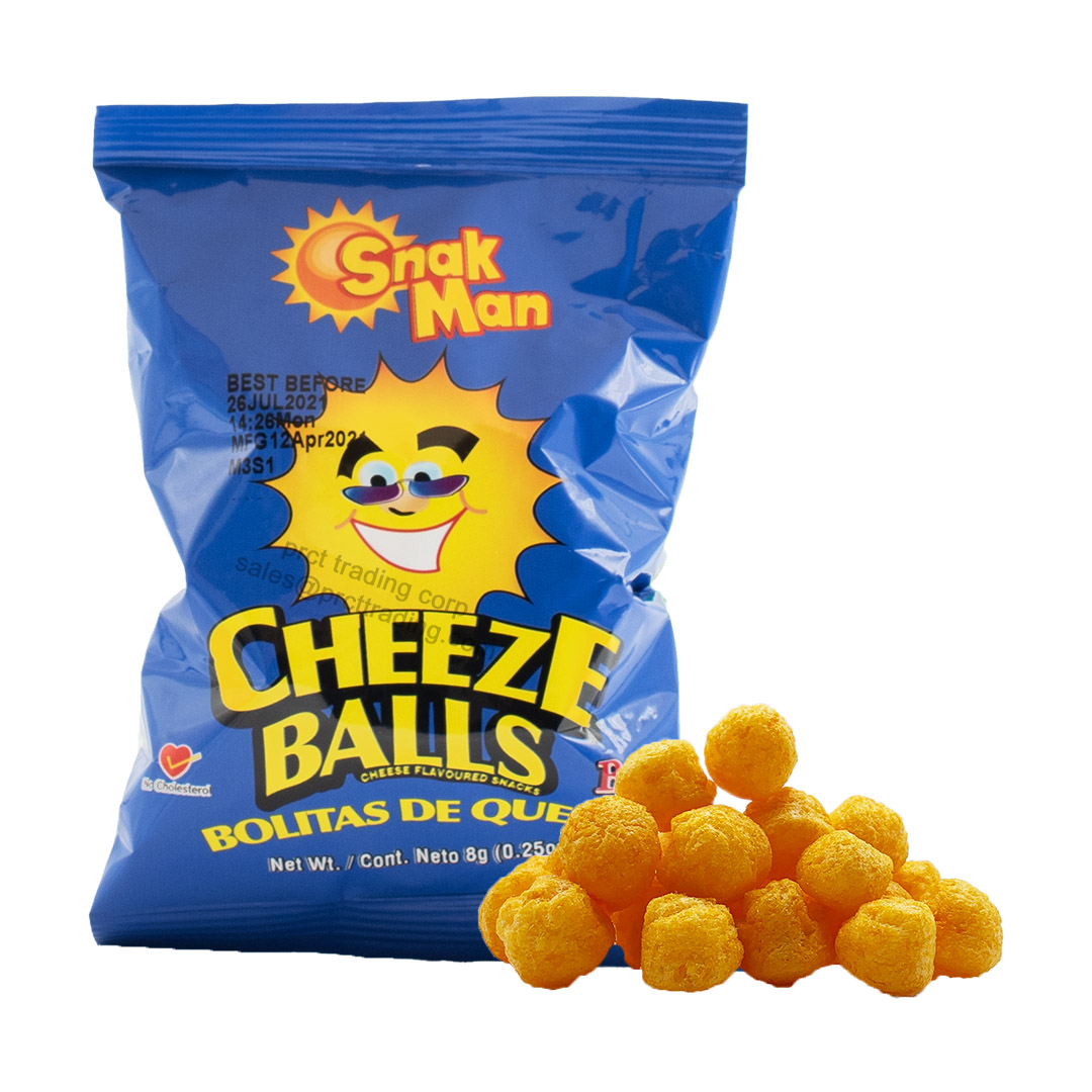 Snak Man Cheeze BALLs 8 packs x 10 bags,