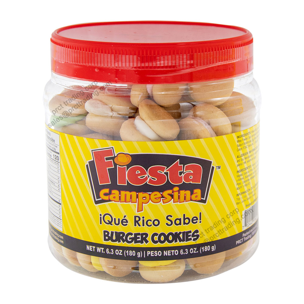 Fiesta Campesina Burger Cookies 6.3 oz x 24 Jars