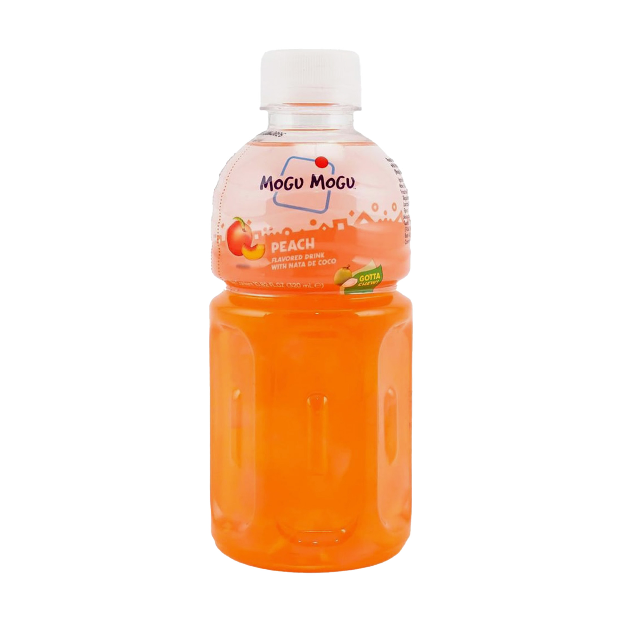 MoGu Mogu Peach Flavored Drink with Nata de Coco 24 X 320 ml