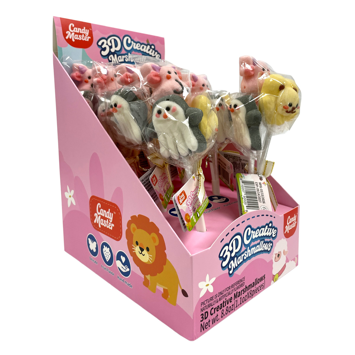Candy Master 3D Creative Marshmallow Animal Pals 1.1 oz x 8 bundles x 12