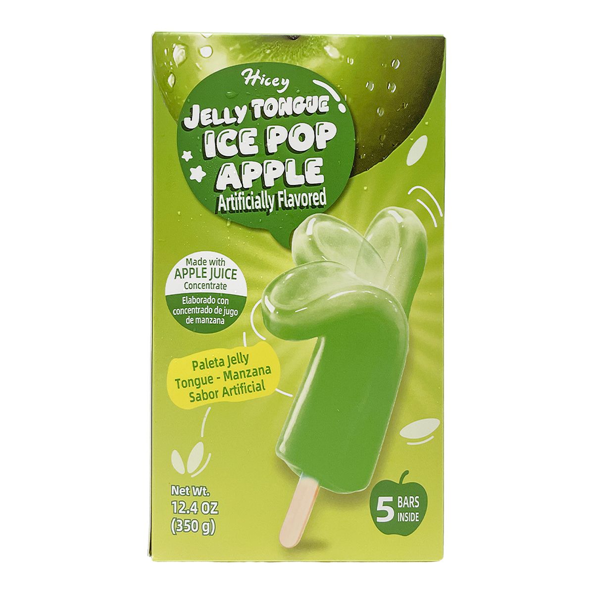 Hicey Jelly Tongue Ice Pops - Apple