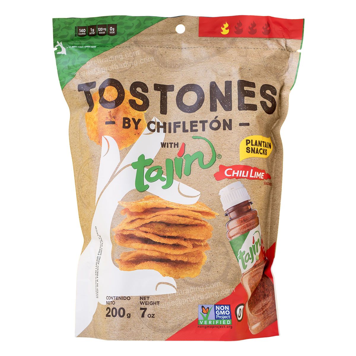 Chifleton Toston Snack - Tajin, SHIPPER 7 oz x 28 Bags X 3 Layers