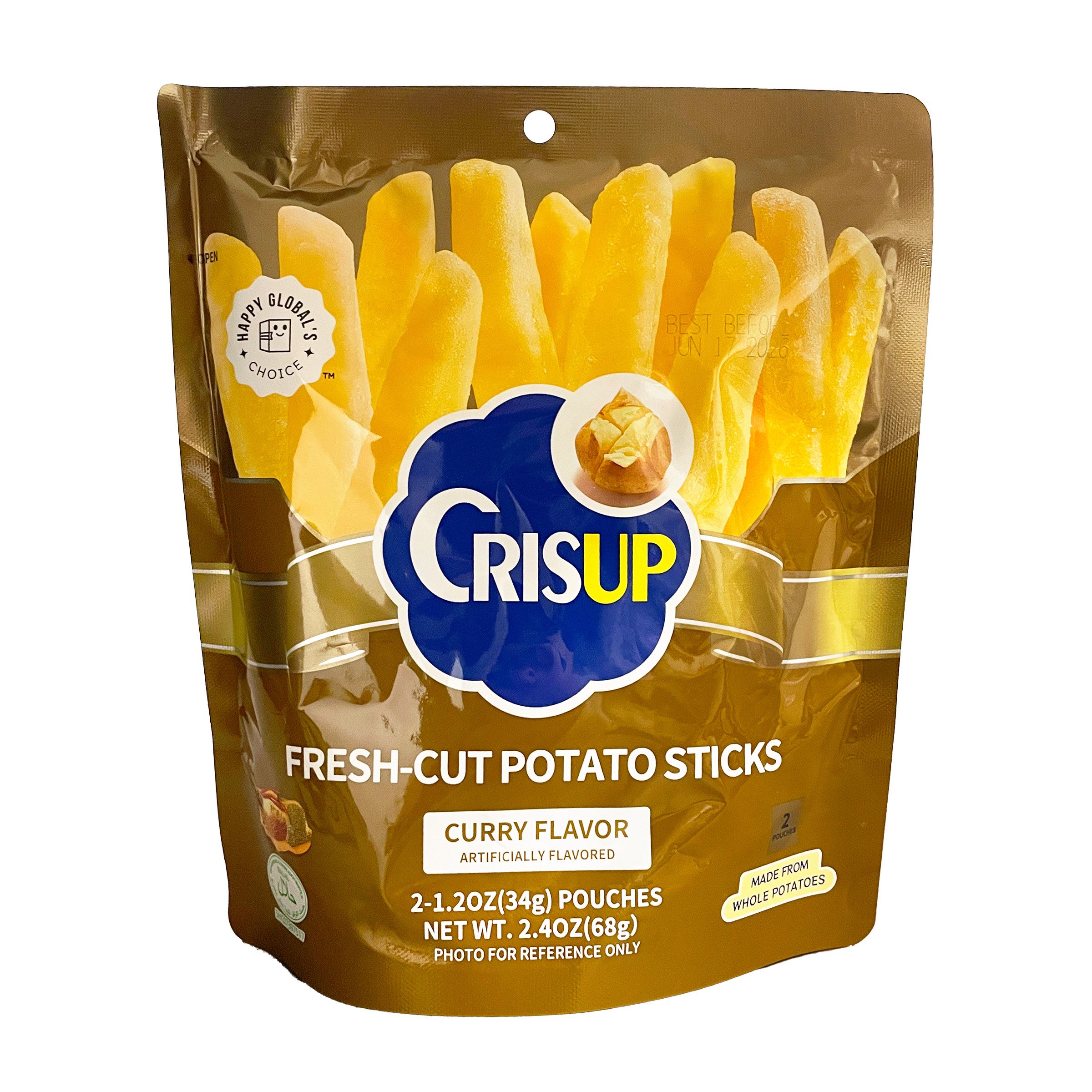 Crisup Fresh-Cut Potato Sticks Curry Flavor