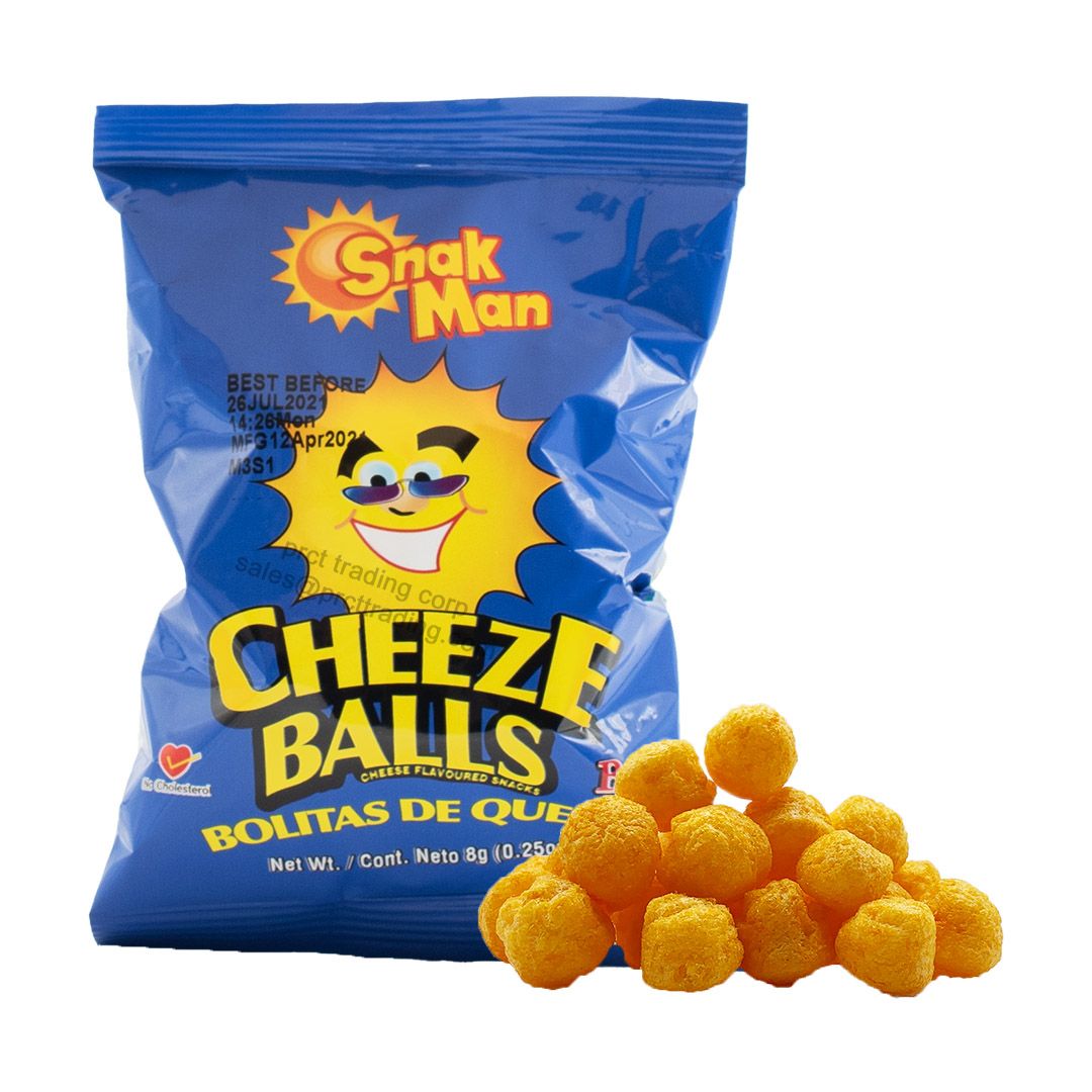 Snak Man Cheeze BALLs 8 packs x 10 bags,